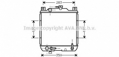AVA QUALITY COOLING sz2014 -  Радиатор, охлаждение двигателя